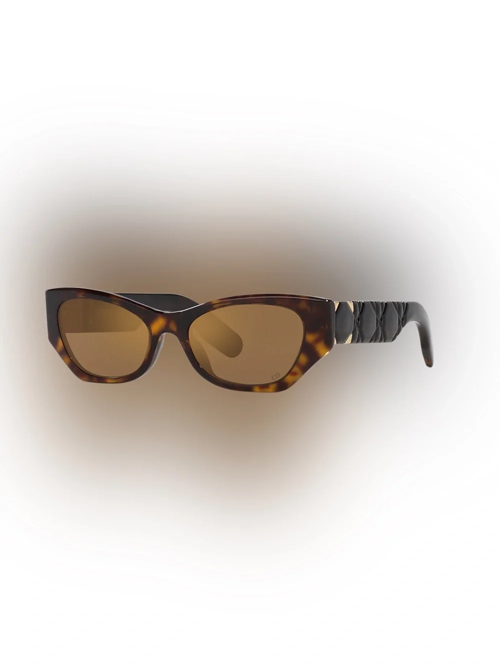 Dior Lady 95.22 B1 Tortoiseshell Oval Women's Sunglasses - Brown Lens